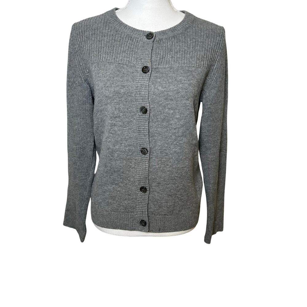 A.P.C. Rue Madame Paris womens wool and cashmere gray button down cardigan M